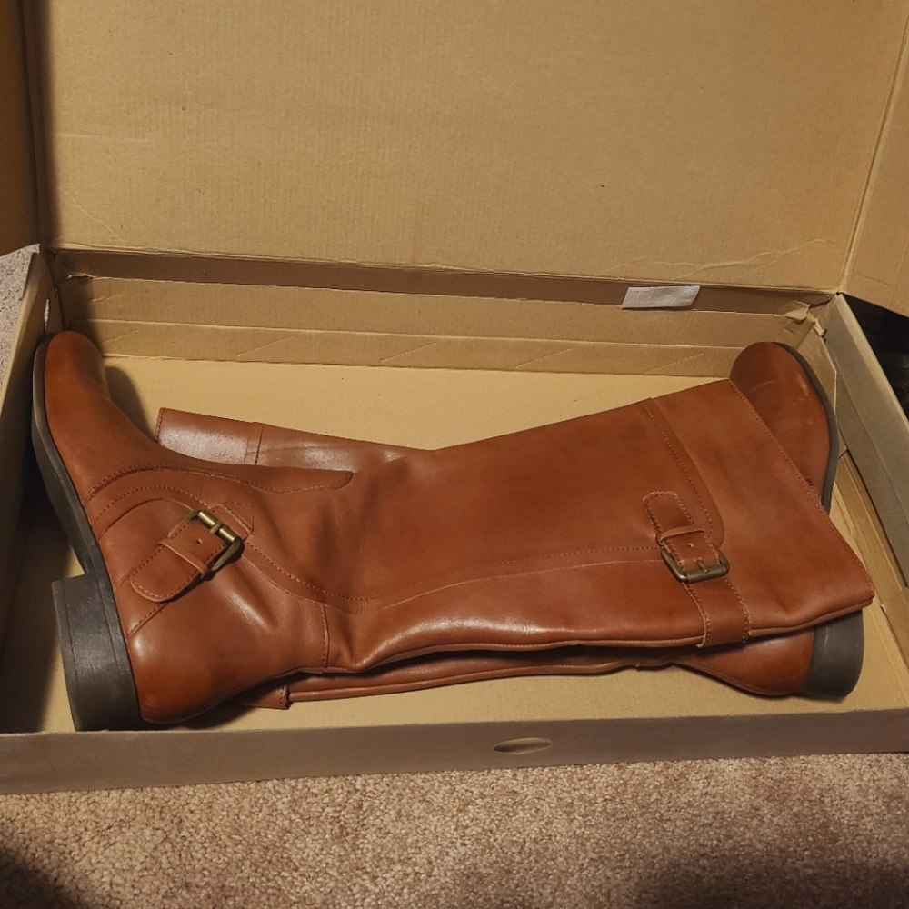 Nine West brown riding boots
